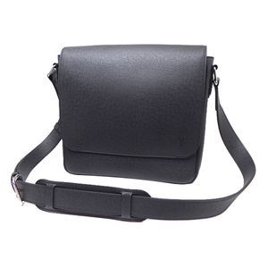Roman PM Shoulder Bag Tiger Line Ardoise Gray Close To Black With Storage Bag